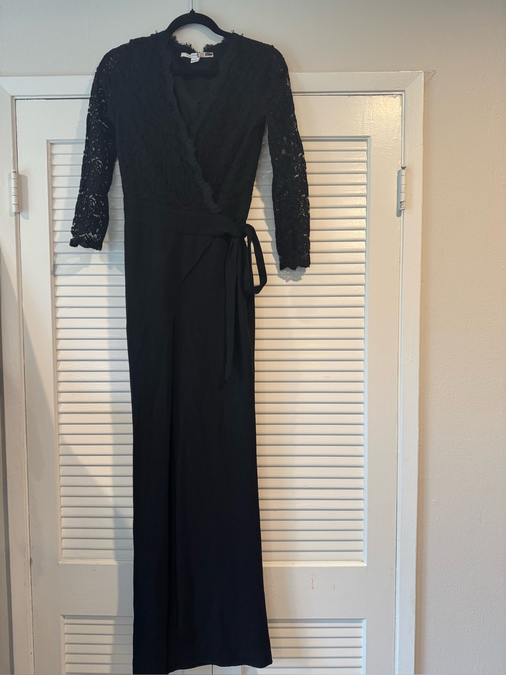 Diane Von Furstenberg Black Lace jump suit